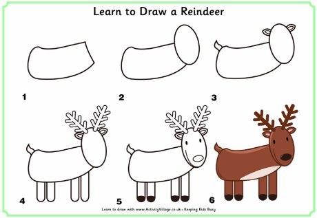 Пособия рисования как нарисовать оленя, уроки рисования для детей 7 лет
