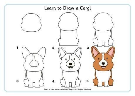 Пособия уроки как нарисовать собаку, уроки рисования для детей 3 лет